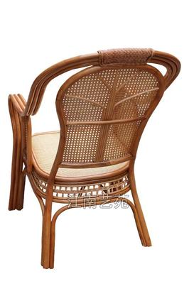 江南藝苑精品沙發椅全印尼藤椅舒適老板椅真藤高背椅