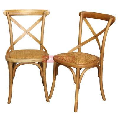 【百伽】 美式鄉村風格餐椅 藤椅 實木椅 彰圖片,外觀圖,細節圖 -國美在線