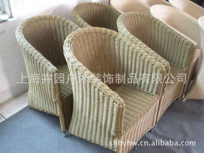 【100%工廠直銷】鋁合金編藤戶外桌椅/編藤桌仿藤椅/來樣來圖加工】?jī)r(jià)格,廠家,圖片,椅子、凳、榻,上海卉園戶外裝飾制品-